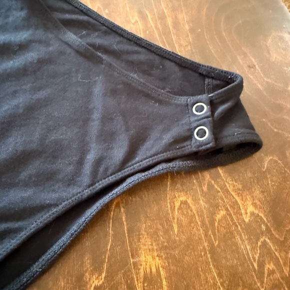 Torrid Black Top with White Fish Design - Picture 5 of 5